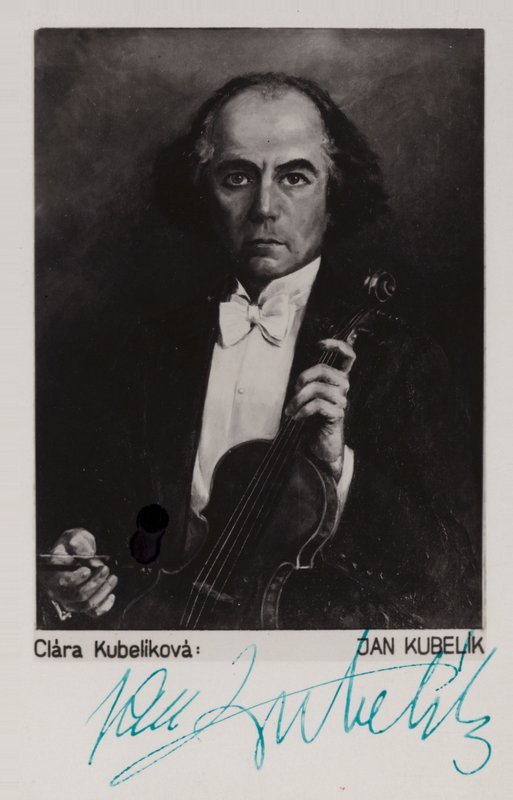 Portrait de Jan Kubelik - Czech School