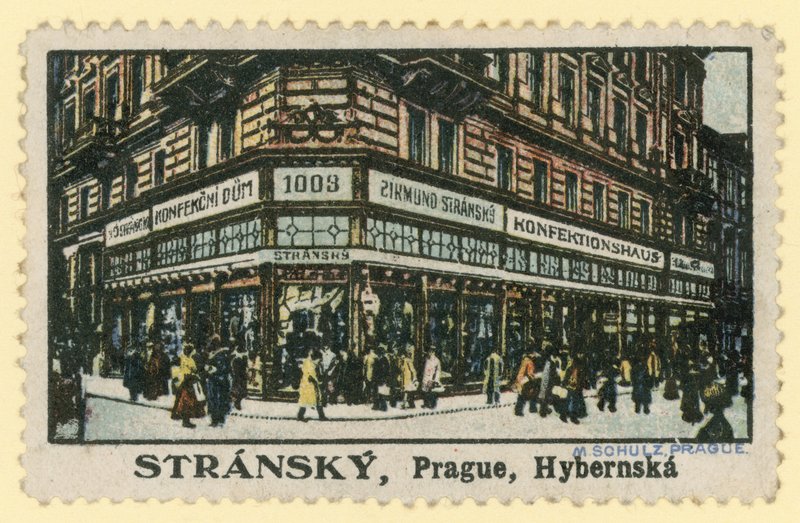 Confiserie Stransky, rue Hybernska, Prague - Czech School