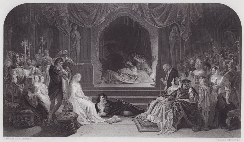 Hamlet - Daniel (after) Maclise