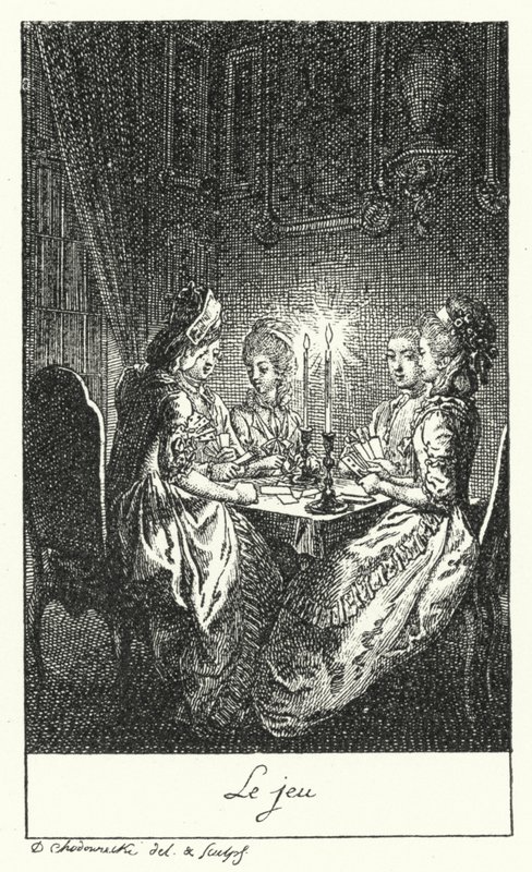 Le Jeu (gravure) - Daniel Nikolaus (after) Chodowiecki