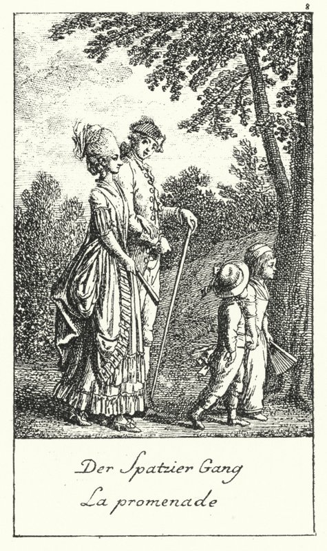 La promenade (gravure) - Daniel Nikolaus (after) Chodowiecki