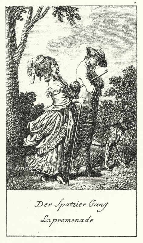 La Promenade - Daniel Nikolaus (after) Chodowiecki
