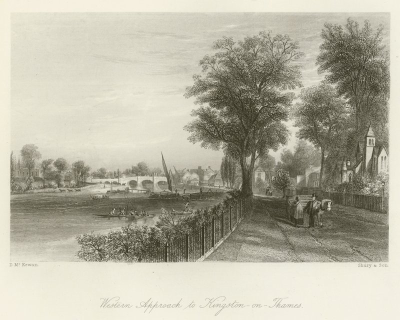 Approche ouest de Kingston-on-Thames - David Hall McKewan