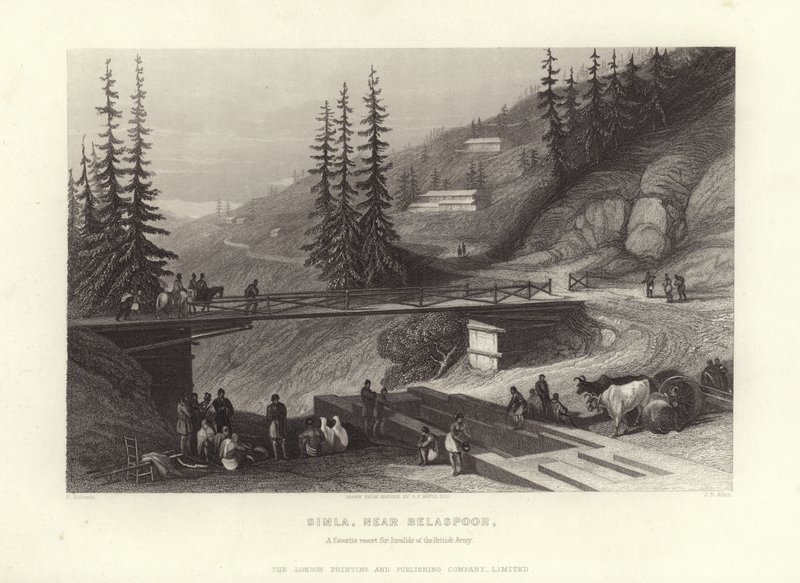 Simla, près de Belaspoor - David Roberts