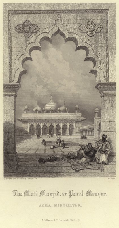 La Moti Musjid à Agra - David Roberts