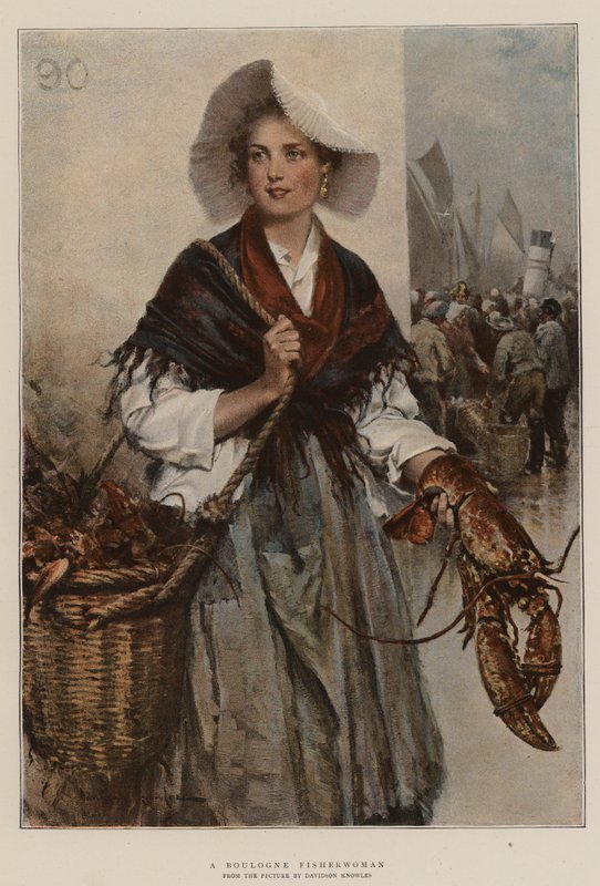 Une pêcheuse de Boulogne - Davidson Knowles