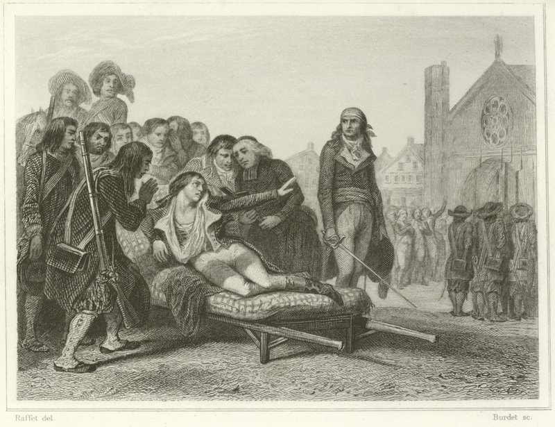 La mort de Bonchamp - Denis Auguste Marie Raffet