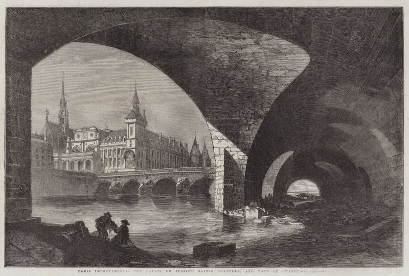 Améliorations de Paris, le Palais de Justice, Sainte Chapelle et Pont au Change - Dieudonne Auguste Lancelot