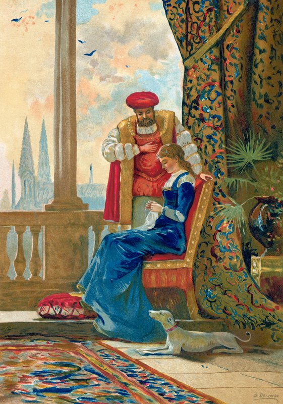 Le roi Henri VIII et Anne Boleyn - Dionisio Baixeras Verdaguer