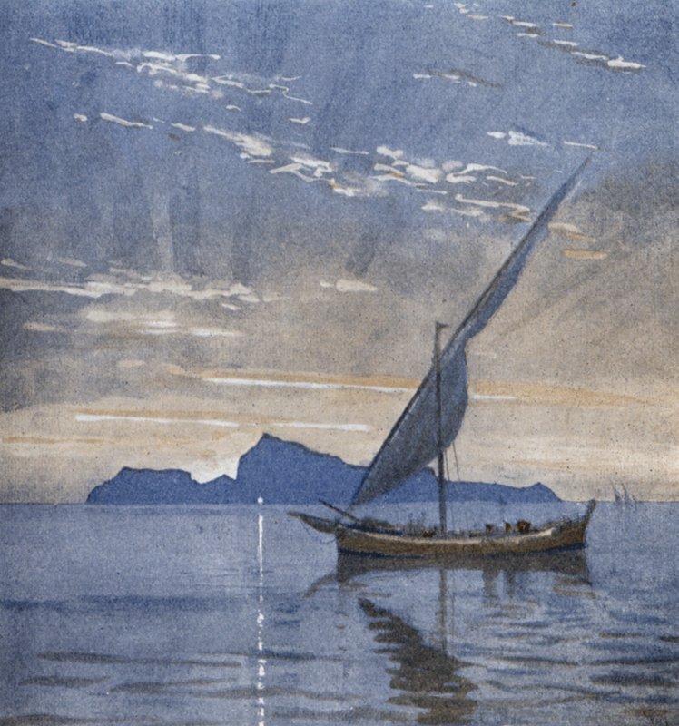 Capri depuis la mer - Donald (after) Maxwell