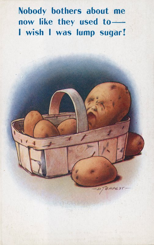 Pommes de terre (lithographie couleur) - Douglas Tempest