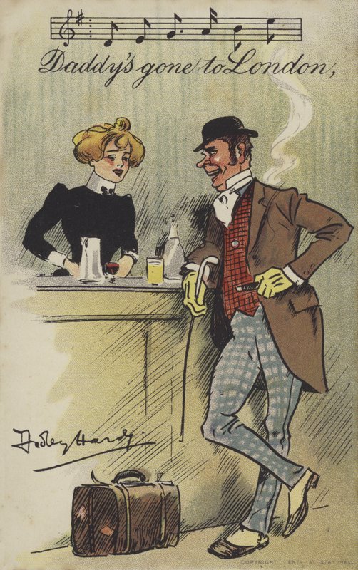 Papa est parti à Londres - Dudley Hardy