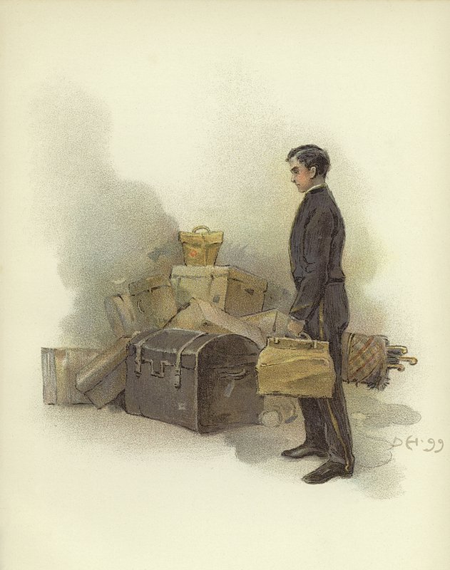 Garçon à bagages à l