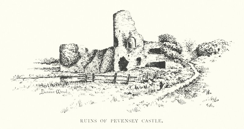 Ruines du château de Pevensey - Duncan Moul