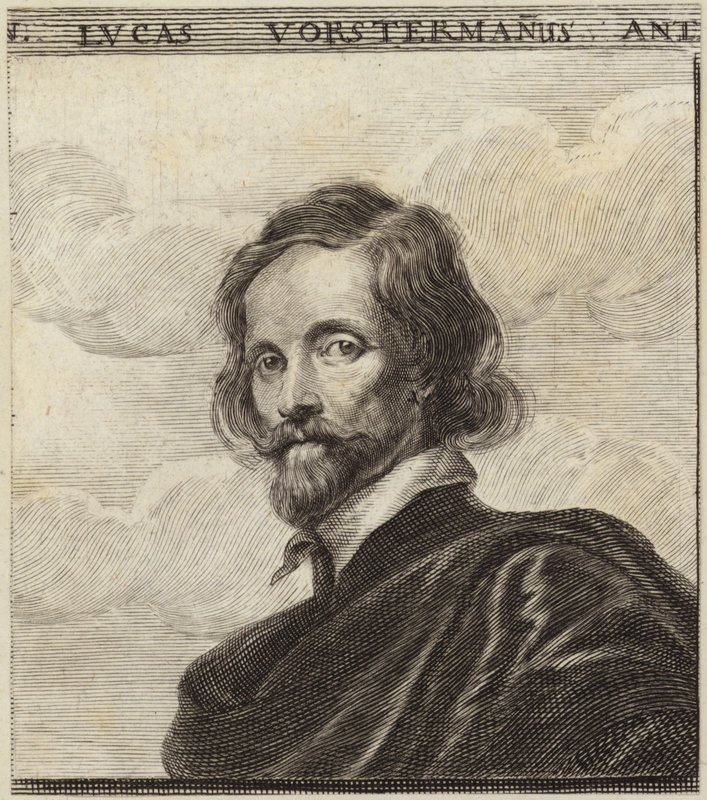 Portrait de Lucas Vorsterman - Dutch School