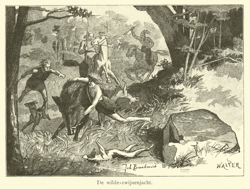 Chasse au sanglier - Dutch School
