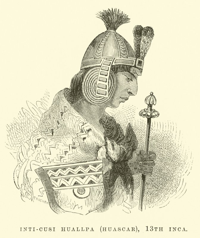 Inti-Cusi Huallpa (Huascar), 13e Inca - Edouard Riou
