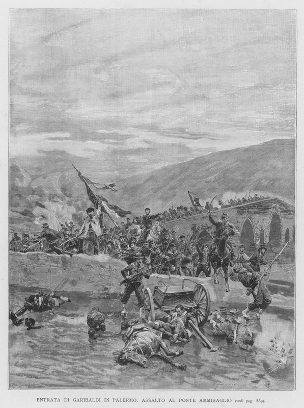 Entrée de Garibaldi à Palerme - Edouardo Matania