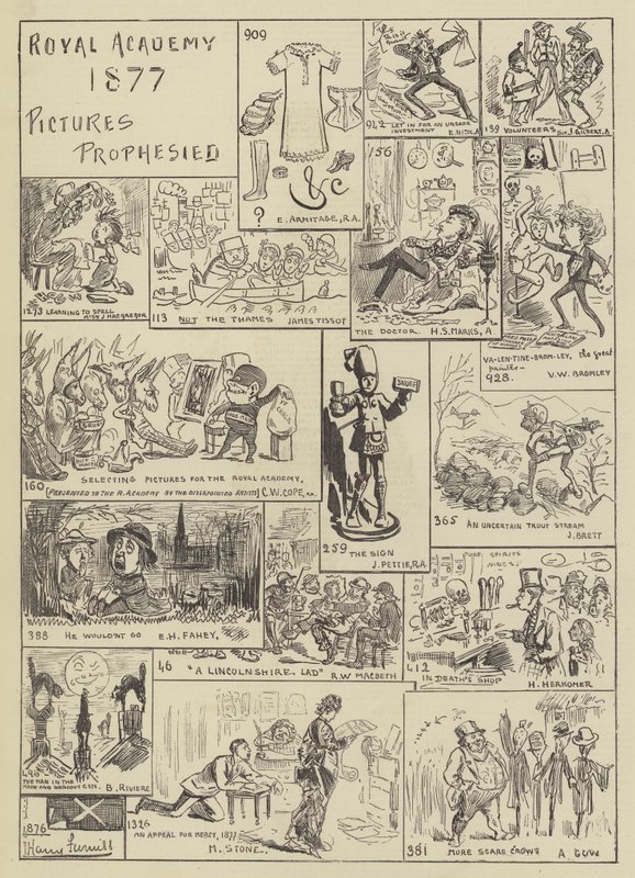 Académie royale 1877, Images prophétisées - Edward A. Armitage