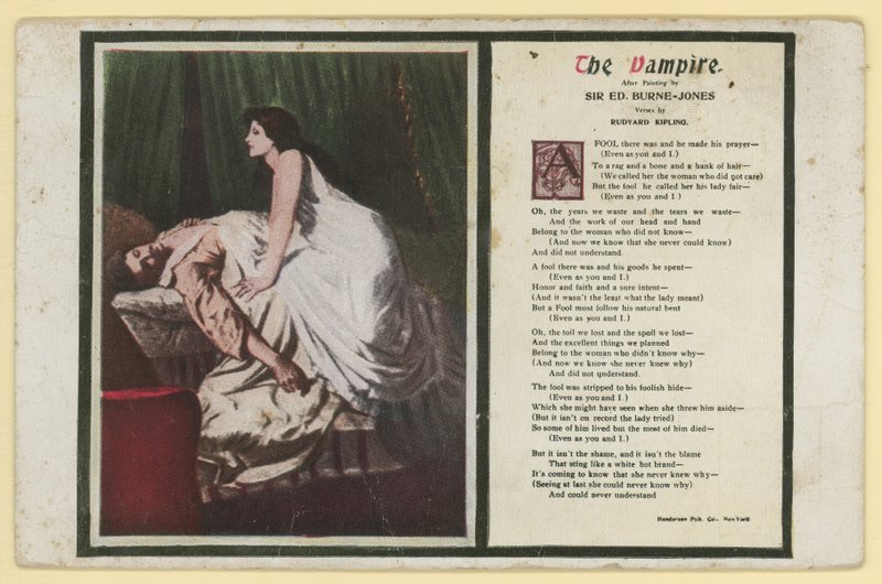 Le Vampire par Rudyard Kipling - Edward Burne Jones
