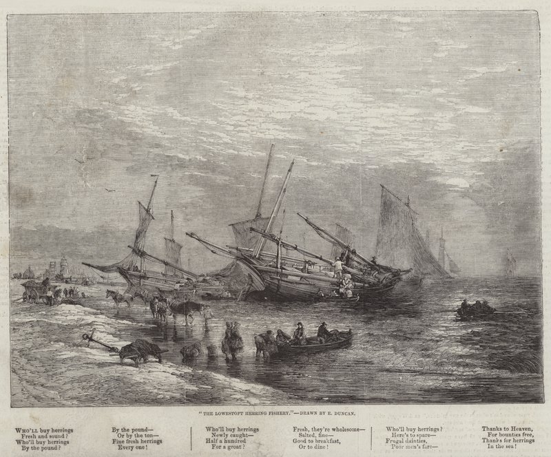 La pêche au hareng de Lowestoft - Edward Duncan