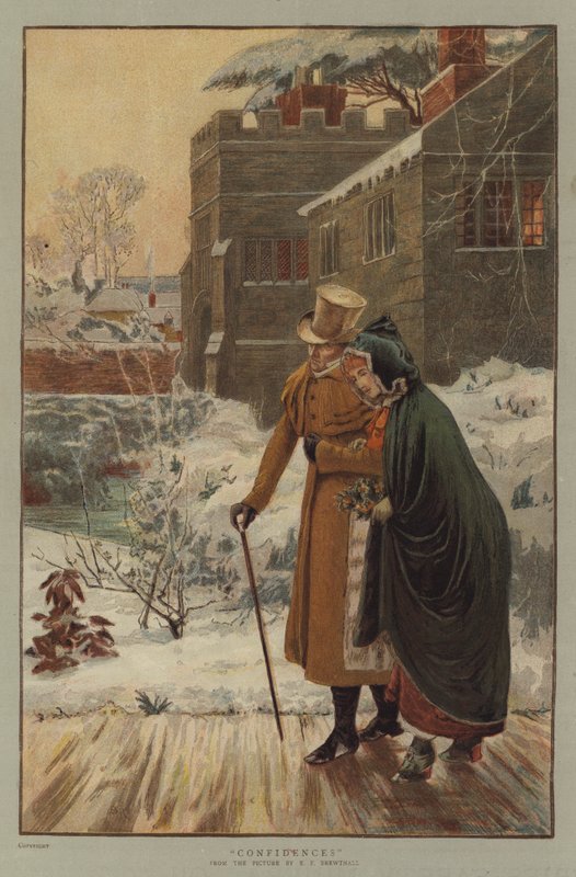 Confidences (chromolithographie) - Edward Frederick Brewtnall