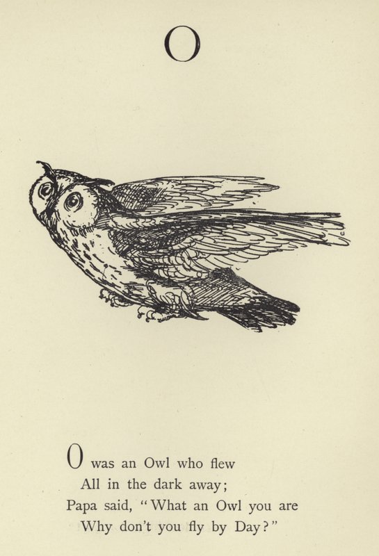 La lettre O - Edward Lear
