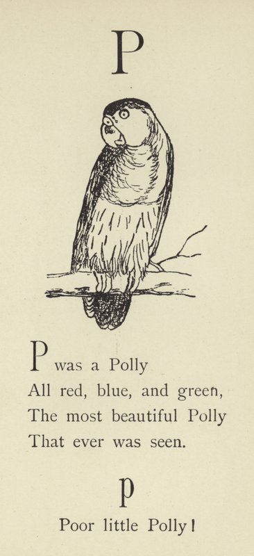La lettre P - Edward Lear