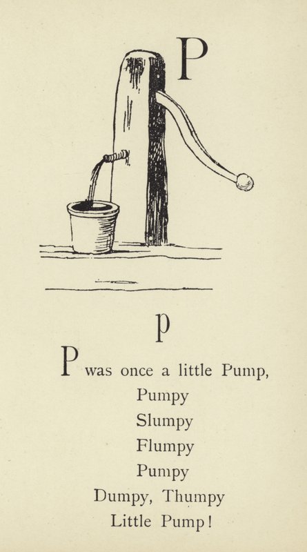 La lettre P - Edward Lear