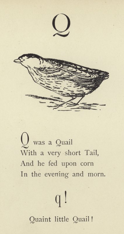 La lettre Q - Edward Lear