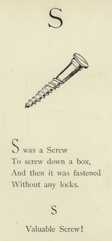 La lettre S - Edward Lear