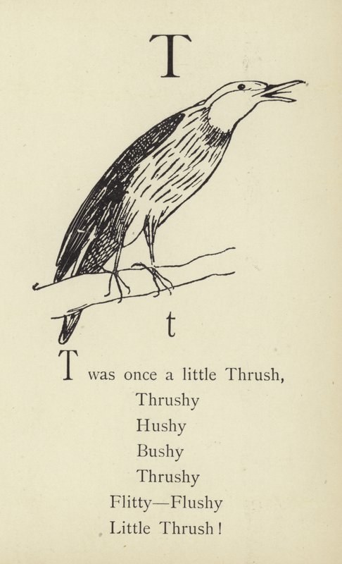 La lettre T - Edward Lear
