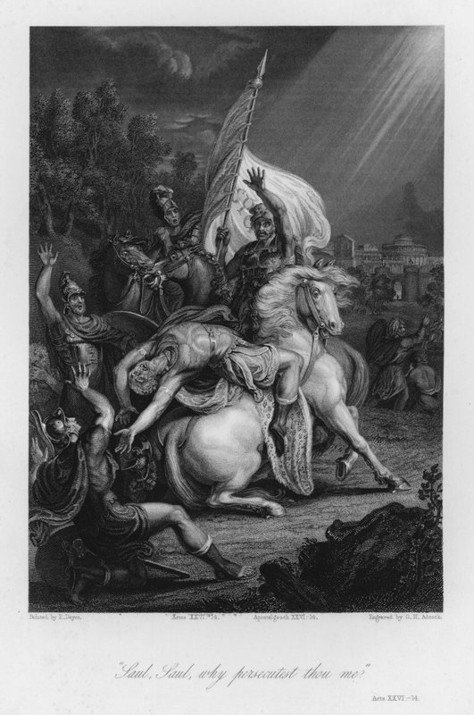 La Conversion de Saul, Actes XXVI - Edward (after) Dayes