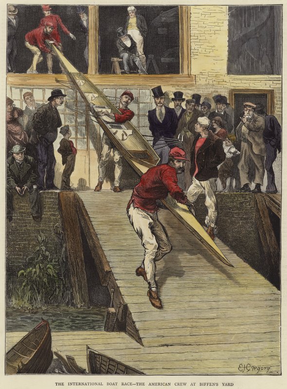 La course internationale de bateaux - Edward John Gregory
