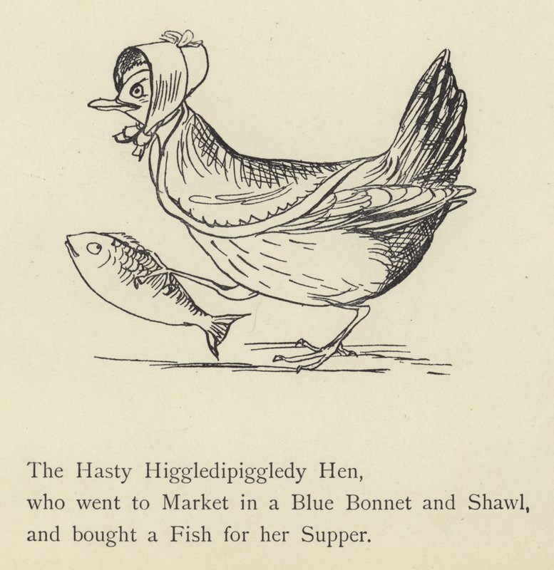 La poule précipitée - Edward Lear
