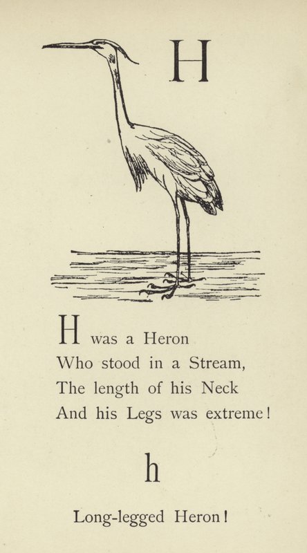 La lettre H - Edward Lear