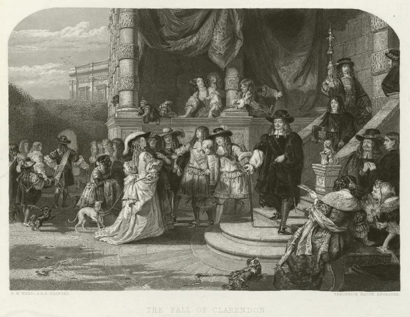 La Chute de Clarendon - Edward Matthew after Ward