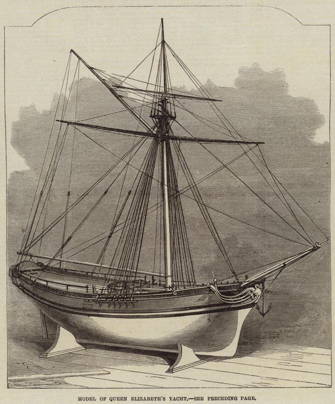 Modèle du yacht de la reine Elizabeth - Edwin Weedon
