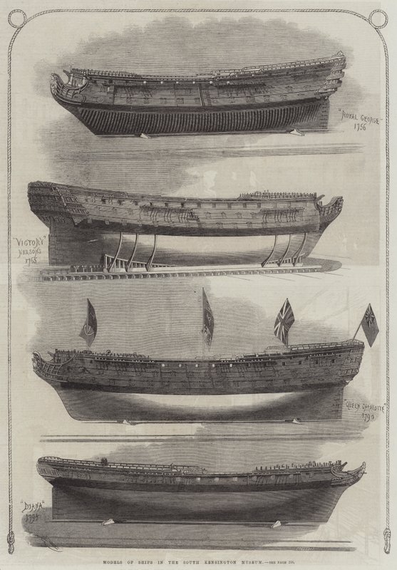 Modèles de navires au musée de South Kensington - Edwin Weedon