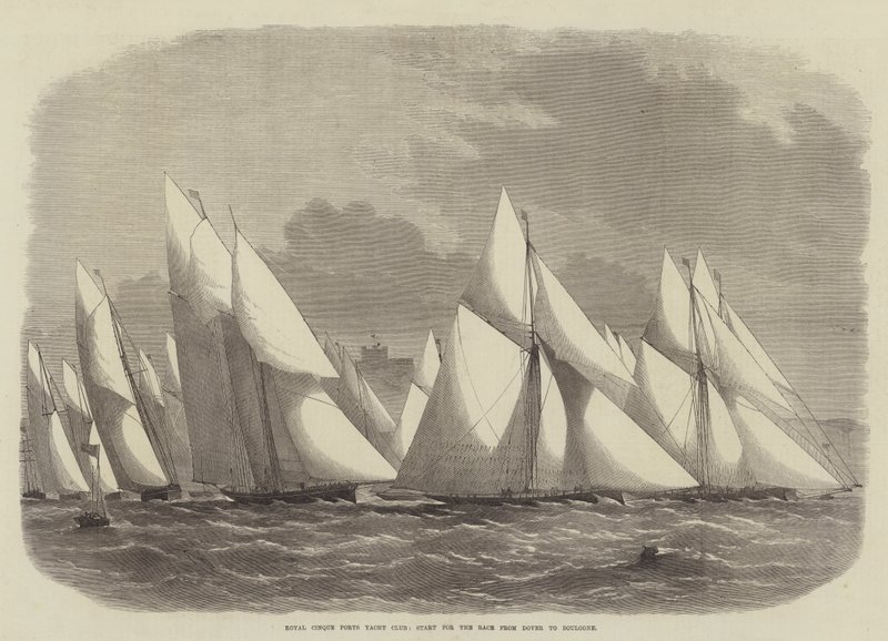 Royal Cinque Ports Yacht Club, Départ pour la Course de Douvres à Boulogne - Edwin Weedon