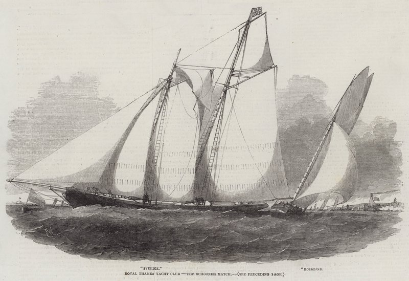 Royal Thames Yacht Club, la course de goélettes - Edwin Weedon