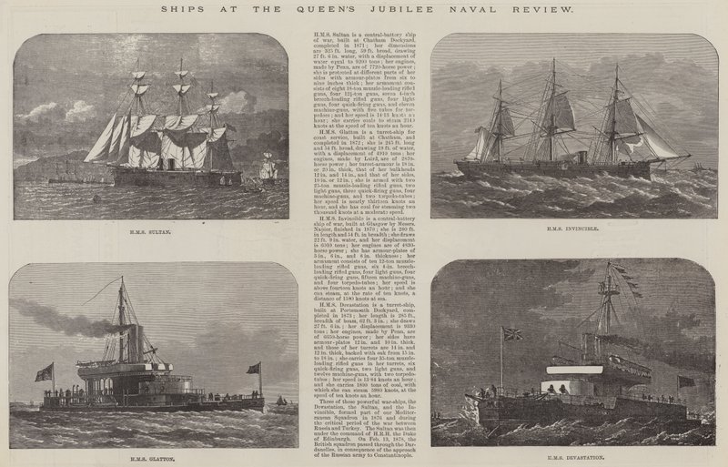 Navires à la revue navale du jubilé de la reine - Edwin Weedon