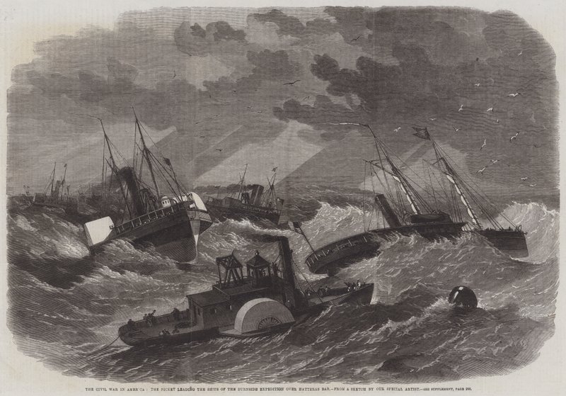La Guerre Civile en Amérique, le Picket menant les navires de l