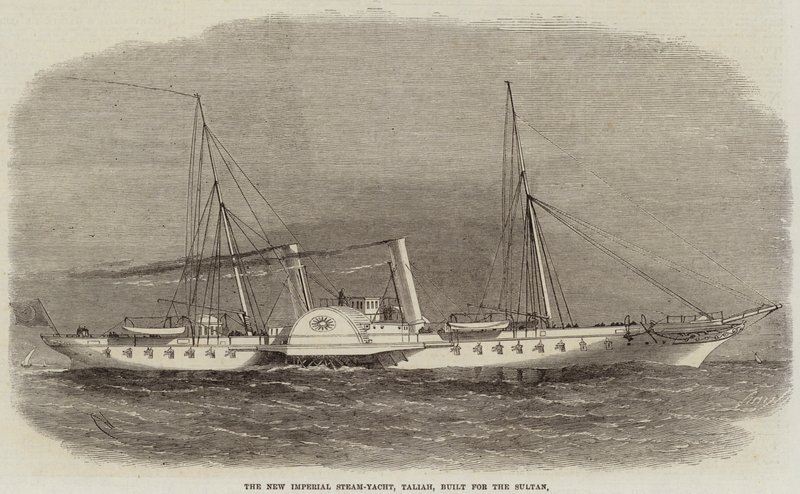 Le nouveau yacht à vapeur impérial, Taliah, construit pour le sultan - Edwin Weedon