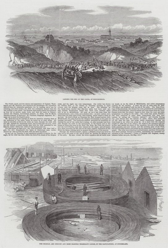 Le câble télégraphique électrique sous-marin d
