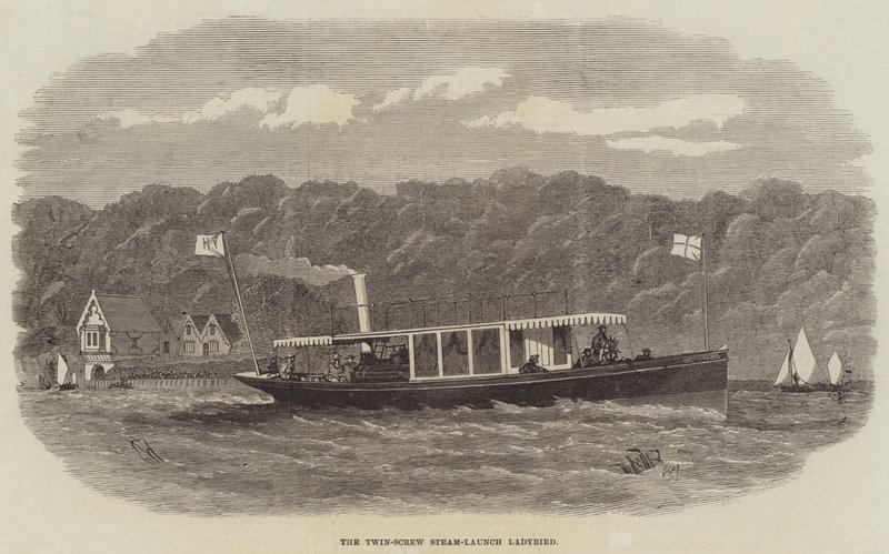Le Ladybird, bateau à vapeur à double hélice - Edwin Weedon