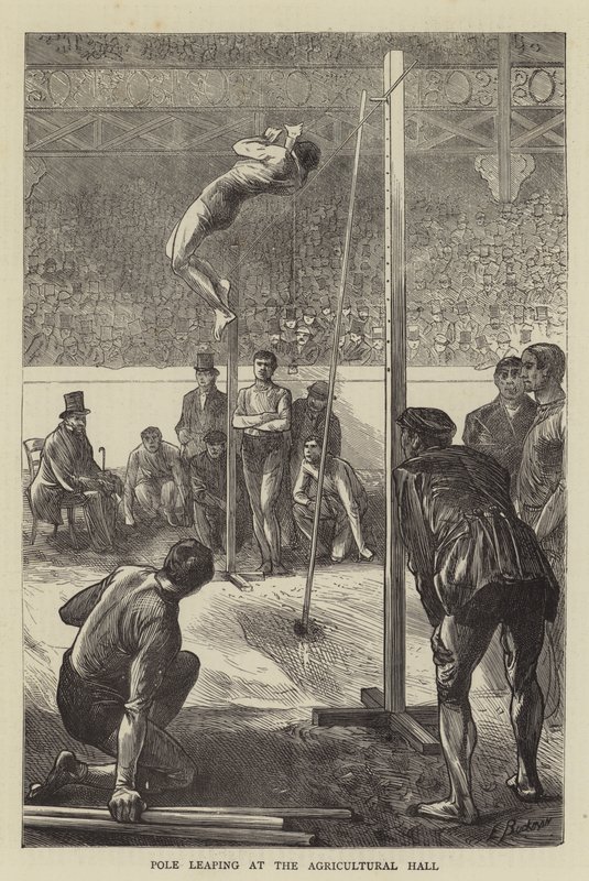 Saut à la perche au Hall Agricole - Edwin Buckman