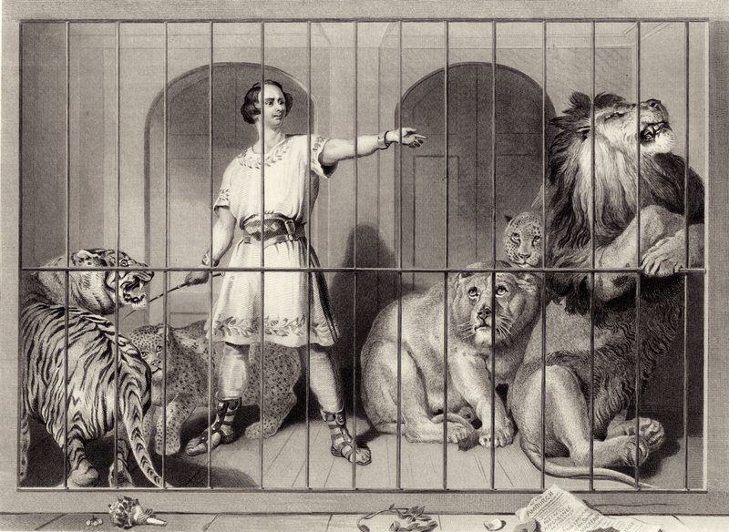 Van Amburgh et les lions - Edwin Landseer