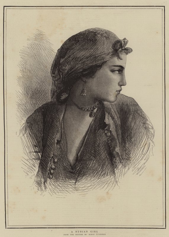 Une fille nubienne - Egron Sellif Lundgren