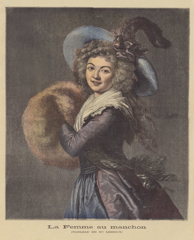 La Dame au manchon - Elisabeth Louise Vigee Lebrun
